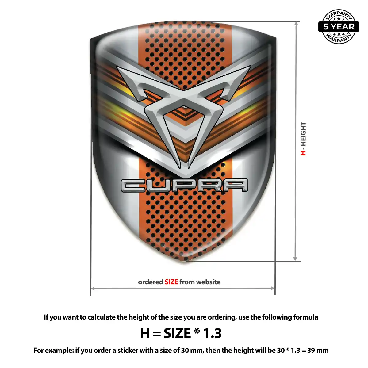 Cupra Logo Sticker Signature Grade