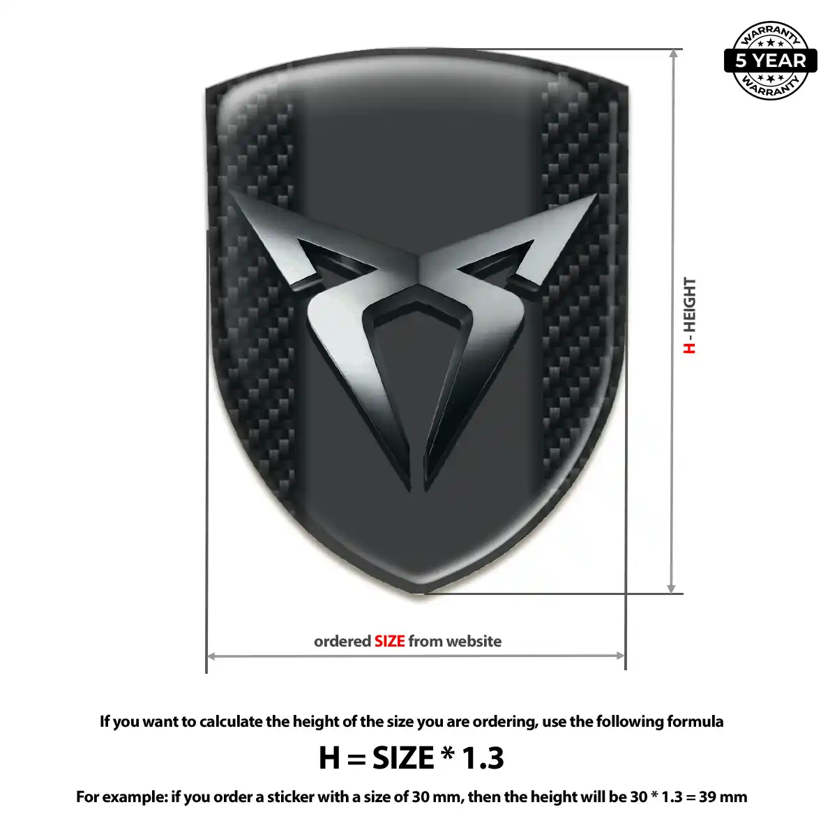 Cupra Logo Sticker Sleek Style
