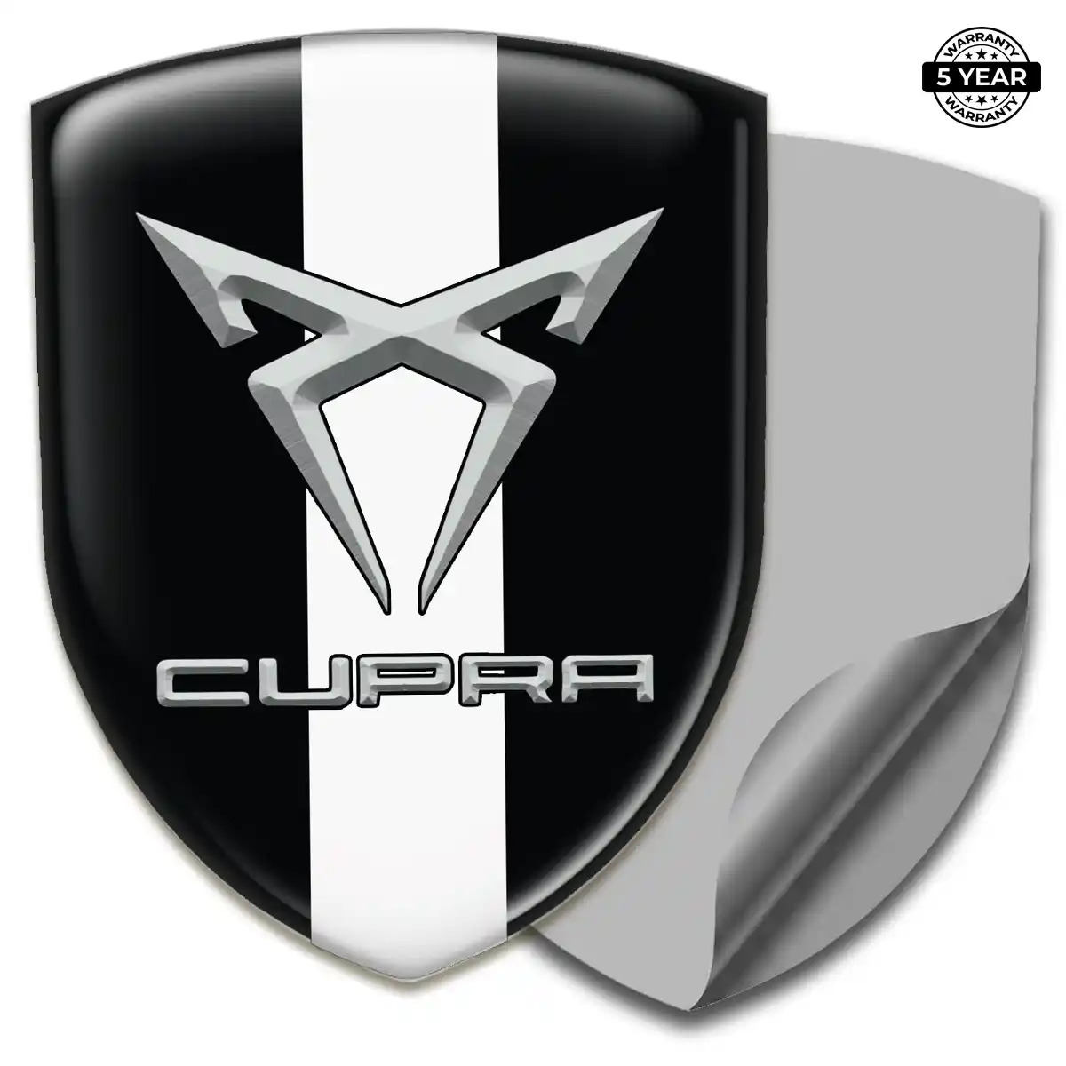 Cupra Polyurethane Domed Sticker Elite Finish