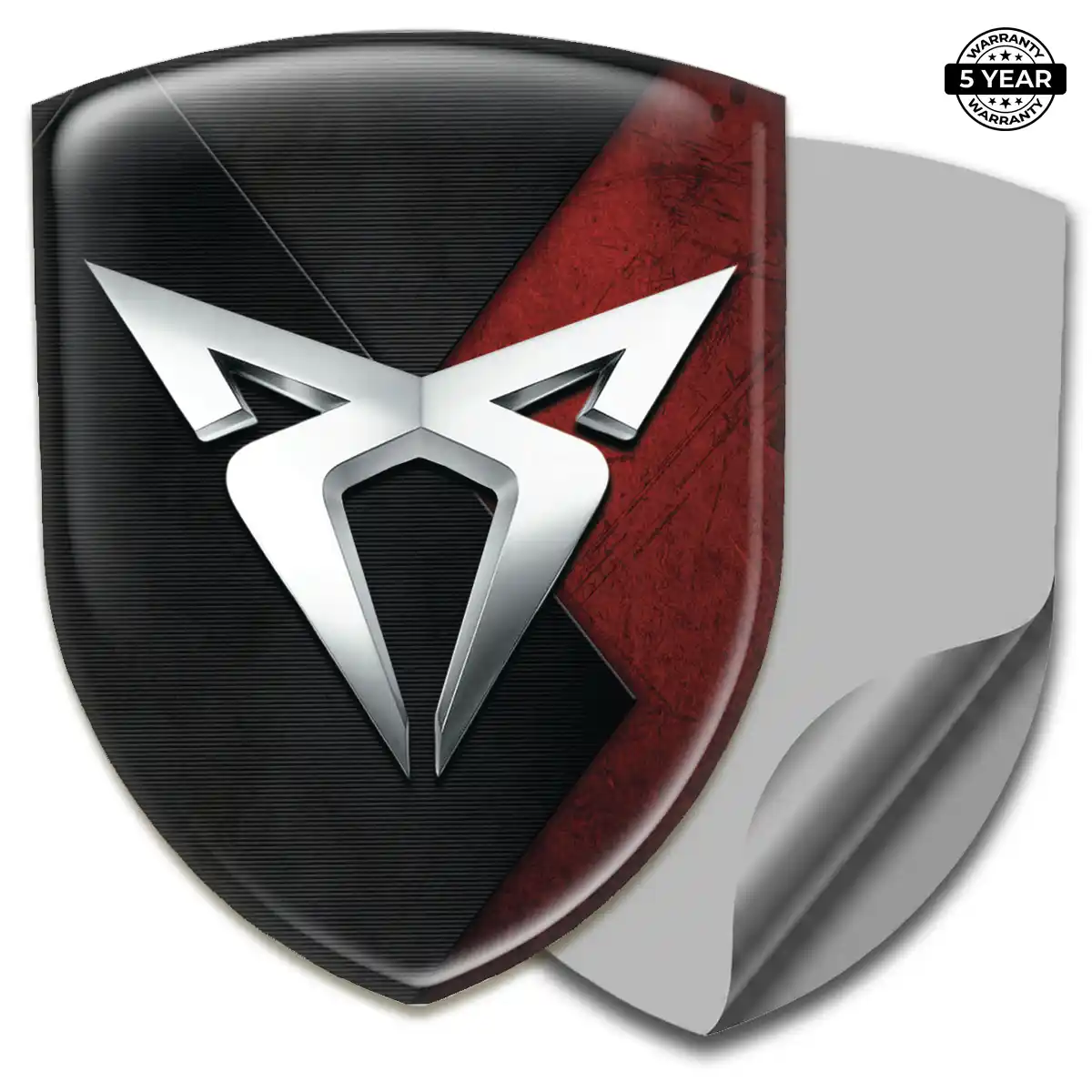 Cupra Polyurethane Domed Sticker Prime Quality