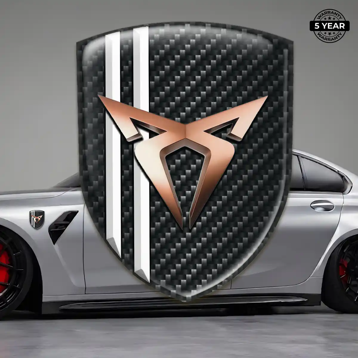 Cupra Resin Domed Sticker Elite Finish