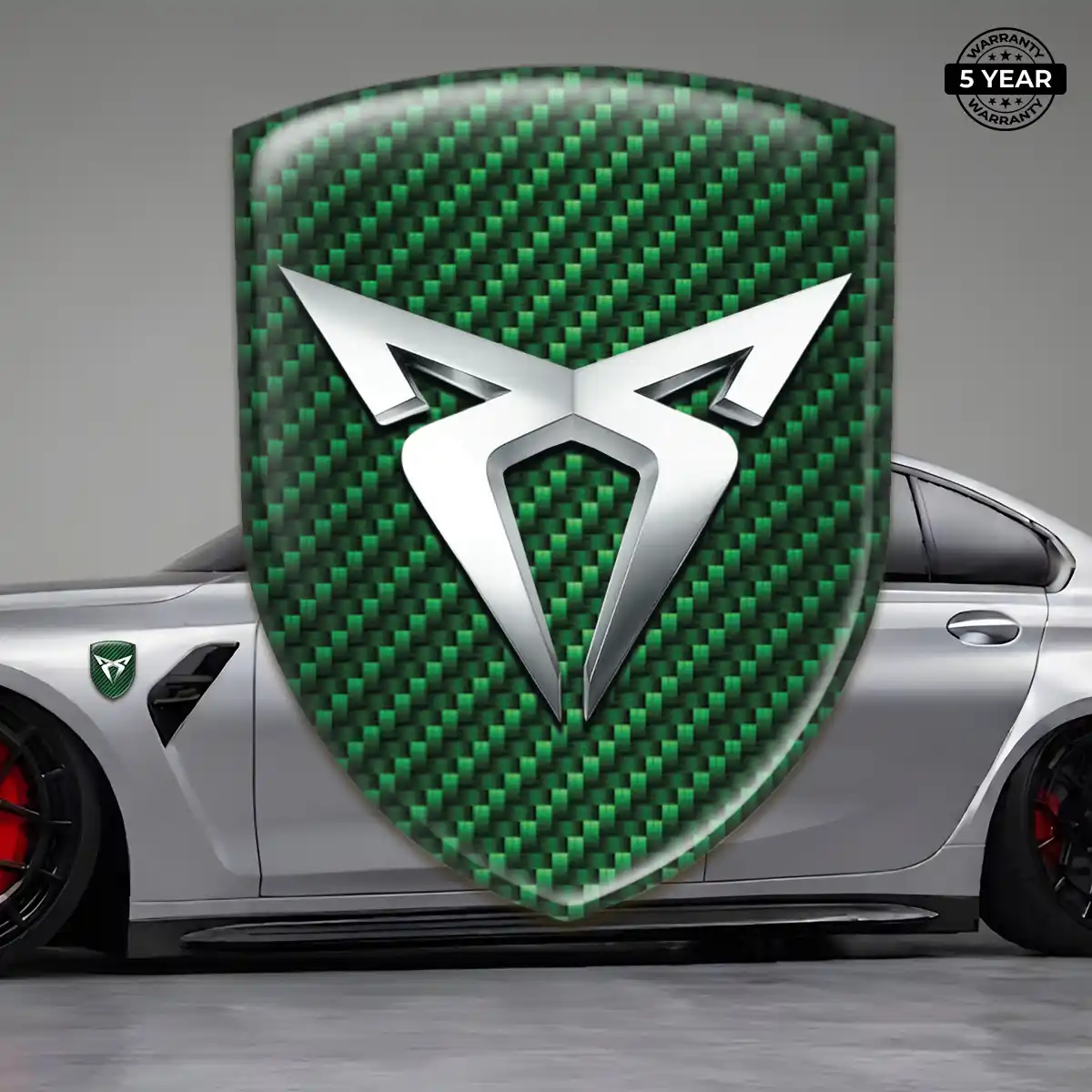 Cupra Resin Domed Sticker Prime Quality