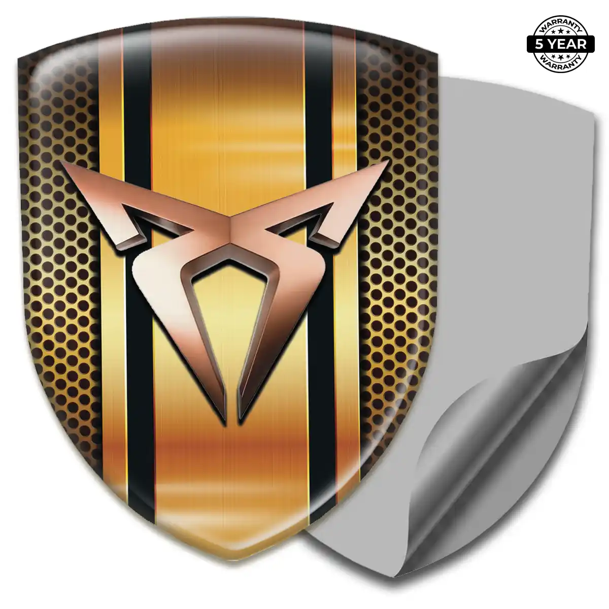 Cupra Resin Domed Sticker Refined Design