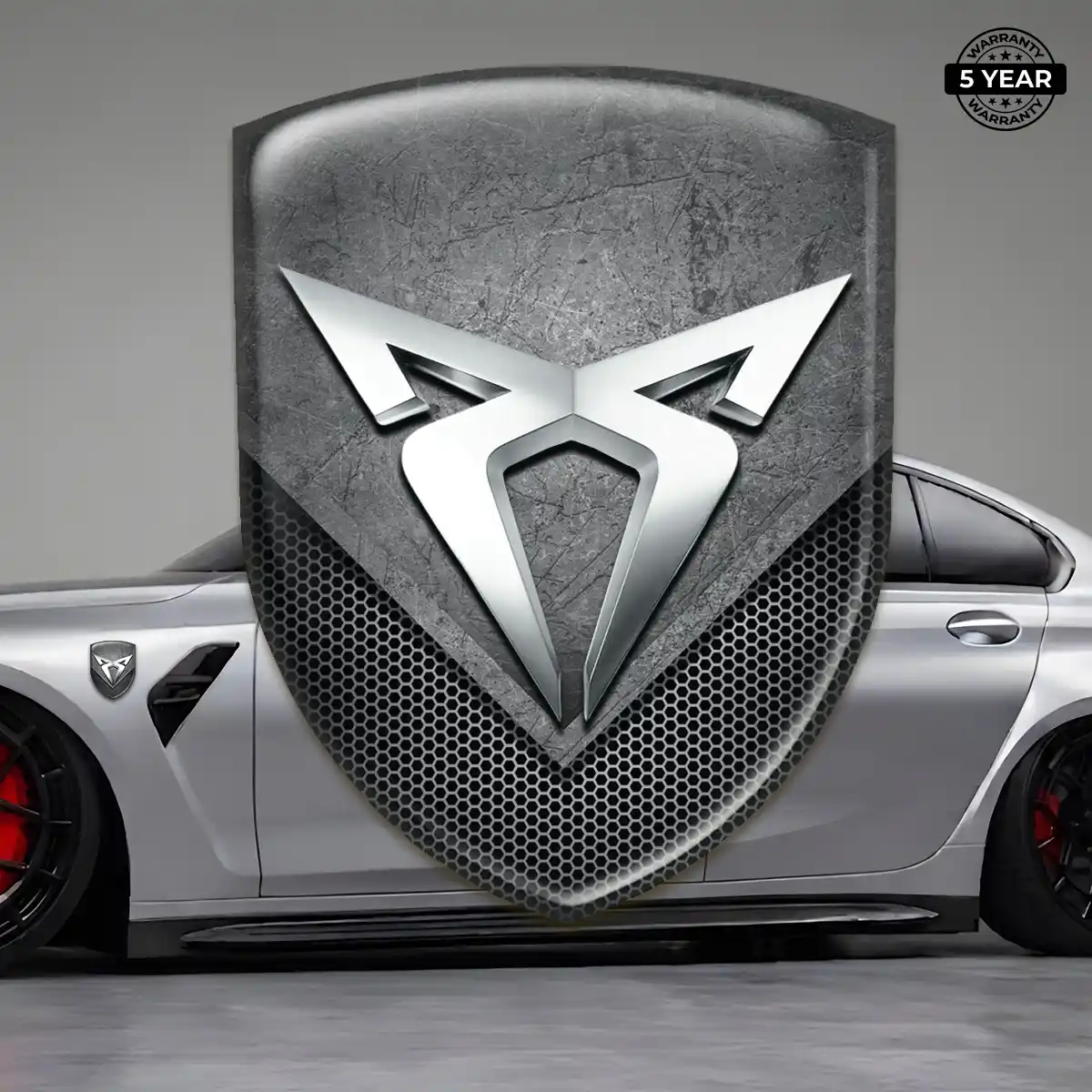 Cupra Resin Domed Sticker Sleek Style