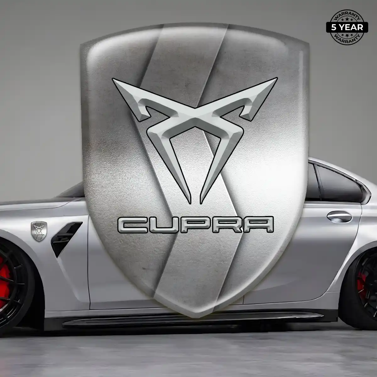Cupra Resin Emblem Sticker Prime Quality