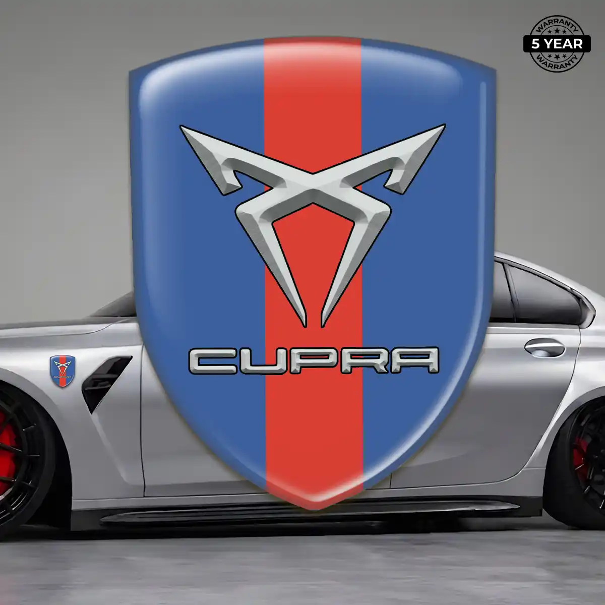 Cupra Resin Emblem Sticker Refined Design