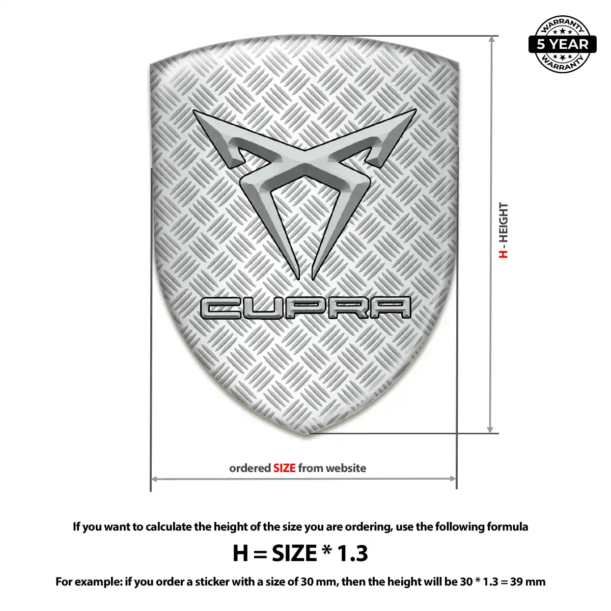 Cupra Silicone Badge Sleek Style