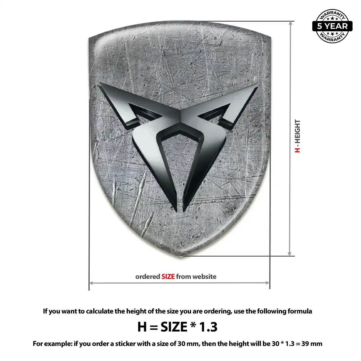 Cupra Silicone Emblem Signature Grade
