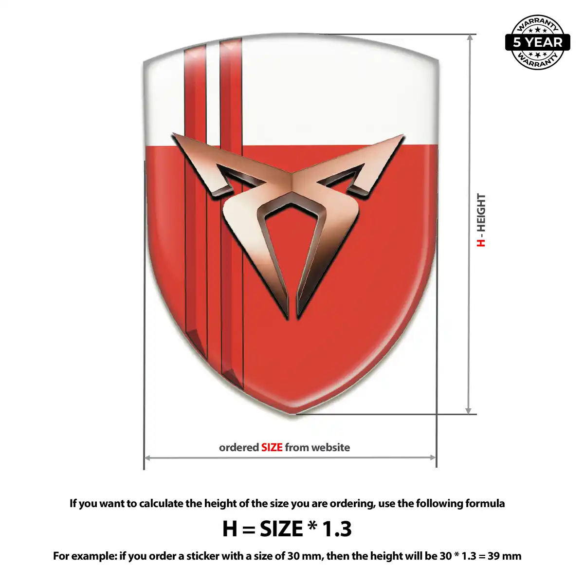 Cupra Silicone Emblem Sleek Style