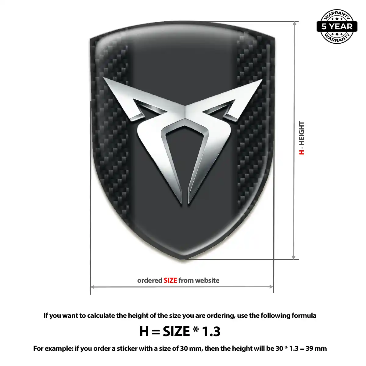 Cupra Silicone Emblem Superior Craft