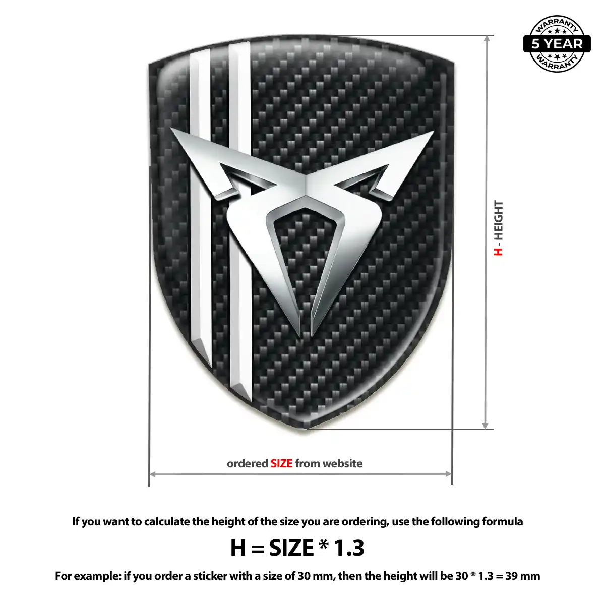 Cupra Silicone Sticker Signature Grade