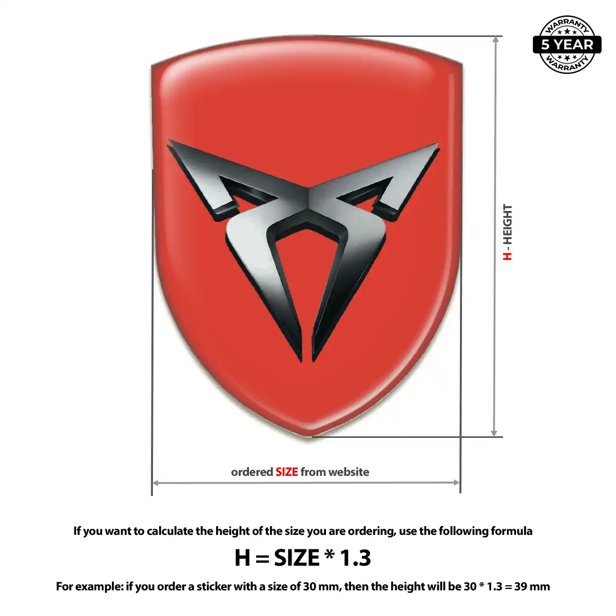 Cupra Sticker Sleek Style