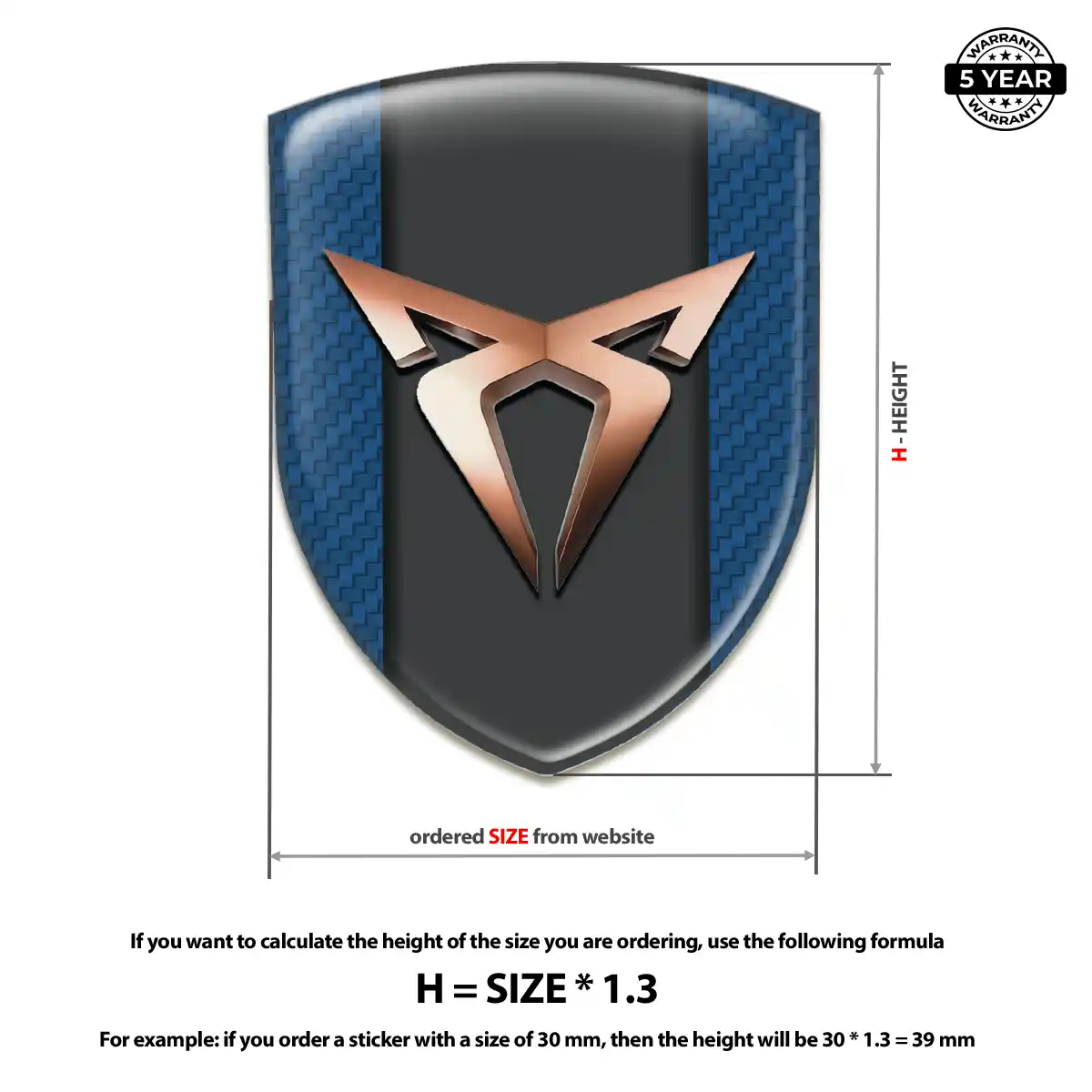 Cupra Vehicle Logo Sticker Refined Design