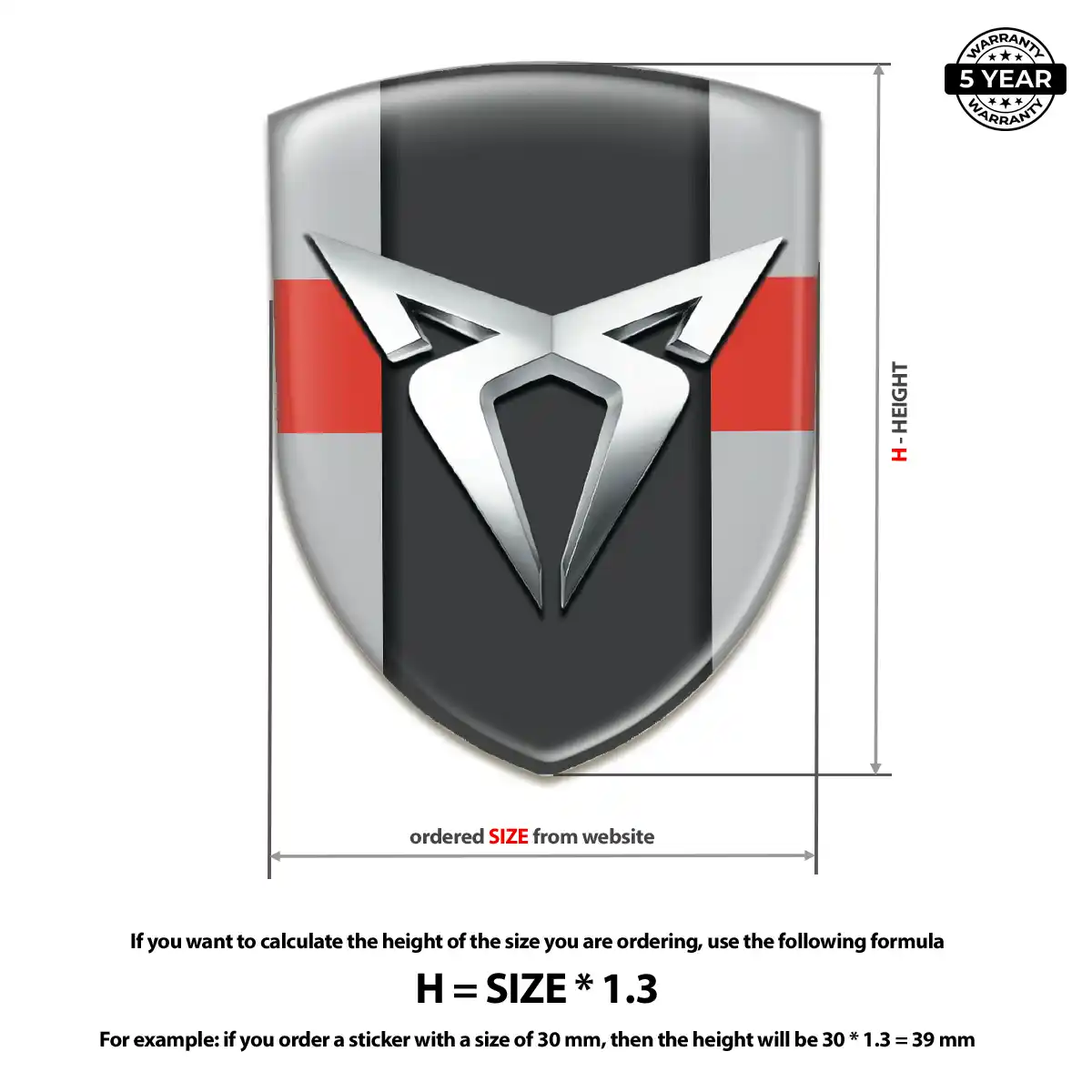Cupra Vehicle Logo Sticker Signature Grade