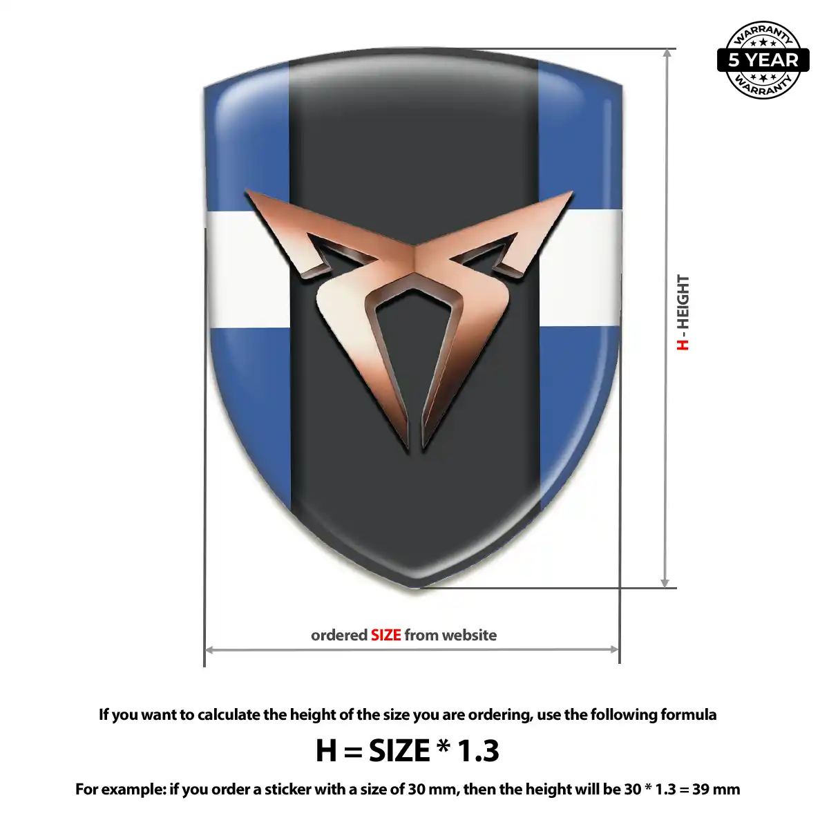 Cupra Vehicle Logo Sticker Sleek Style