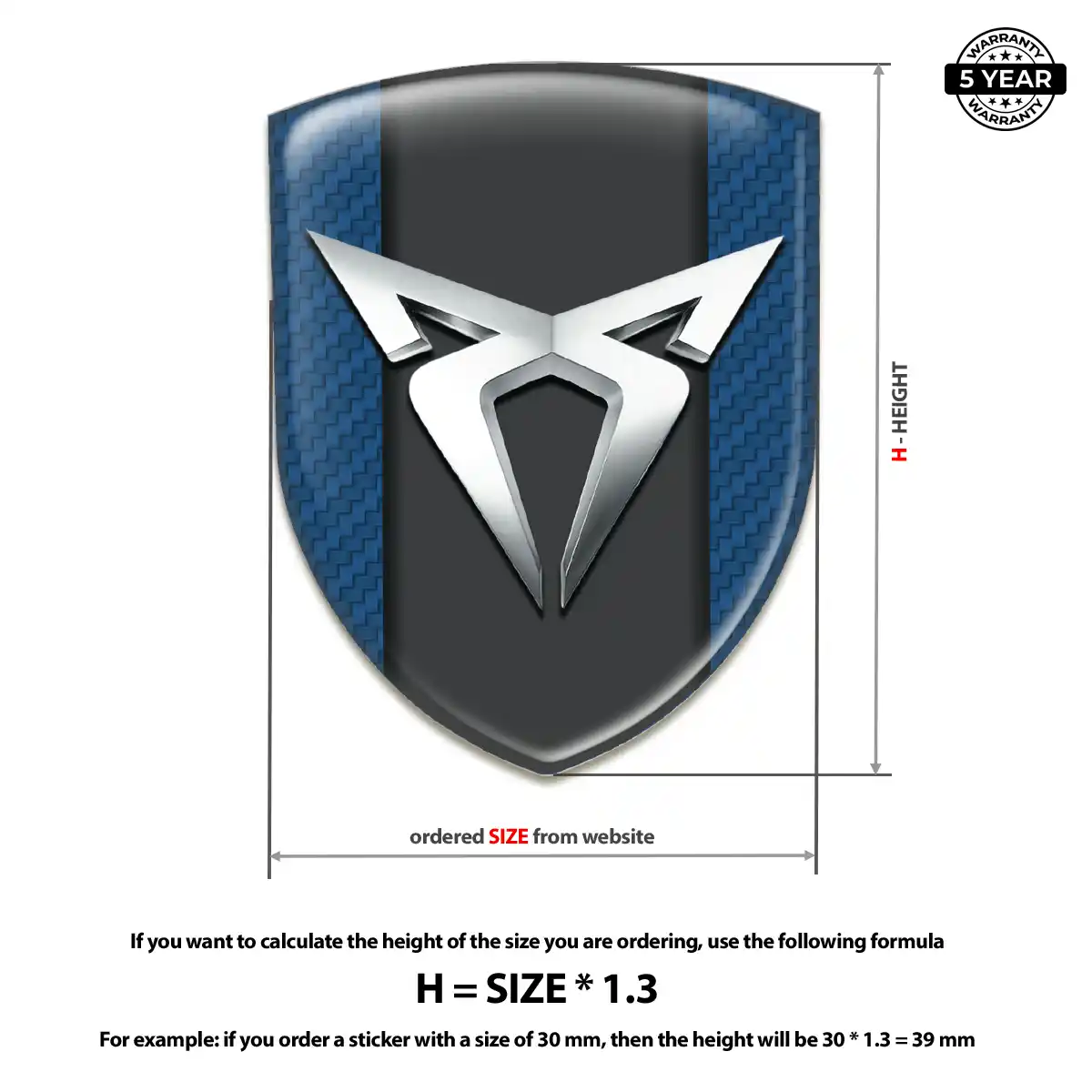 Cupra Vehicle Logo Sticker Superior Craft