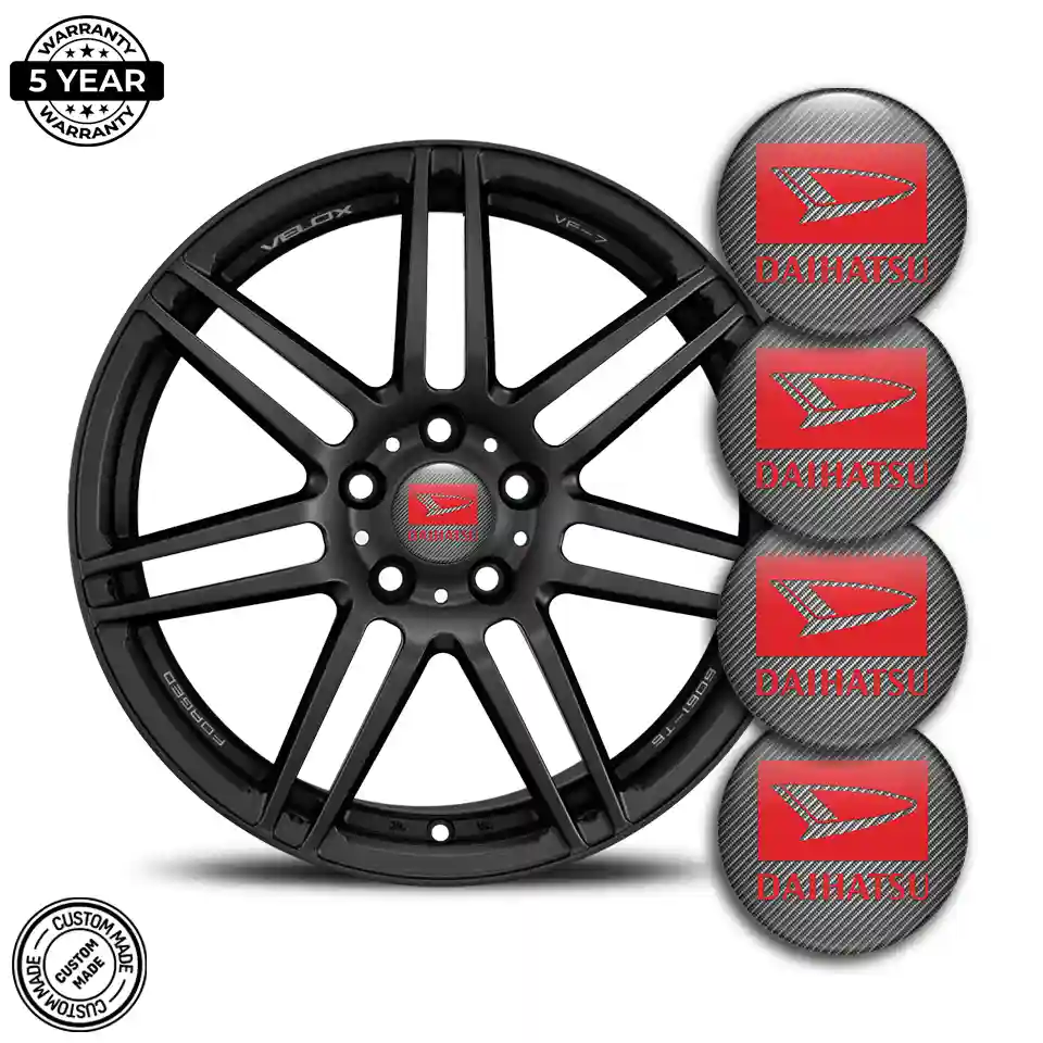 Daihatsu Wheel Emblem Self-Adhesive Stylish Design