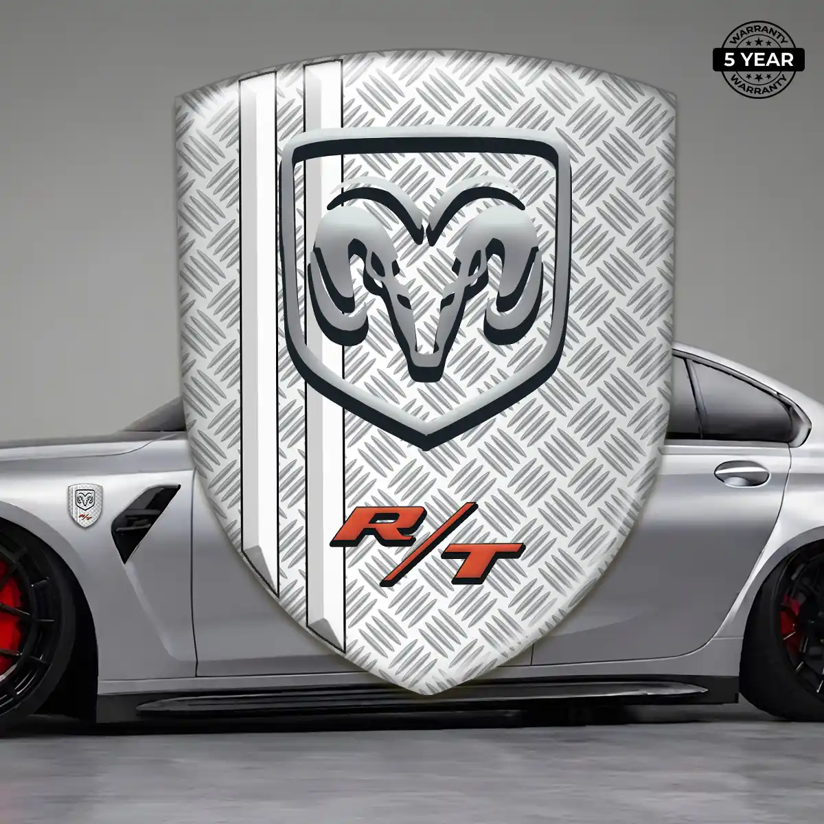 Dodge 3D Badge Sticker Sleek Style