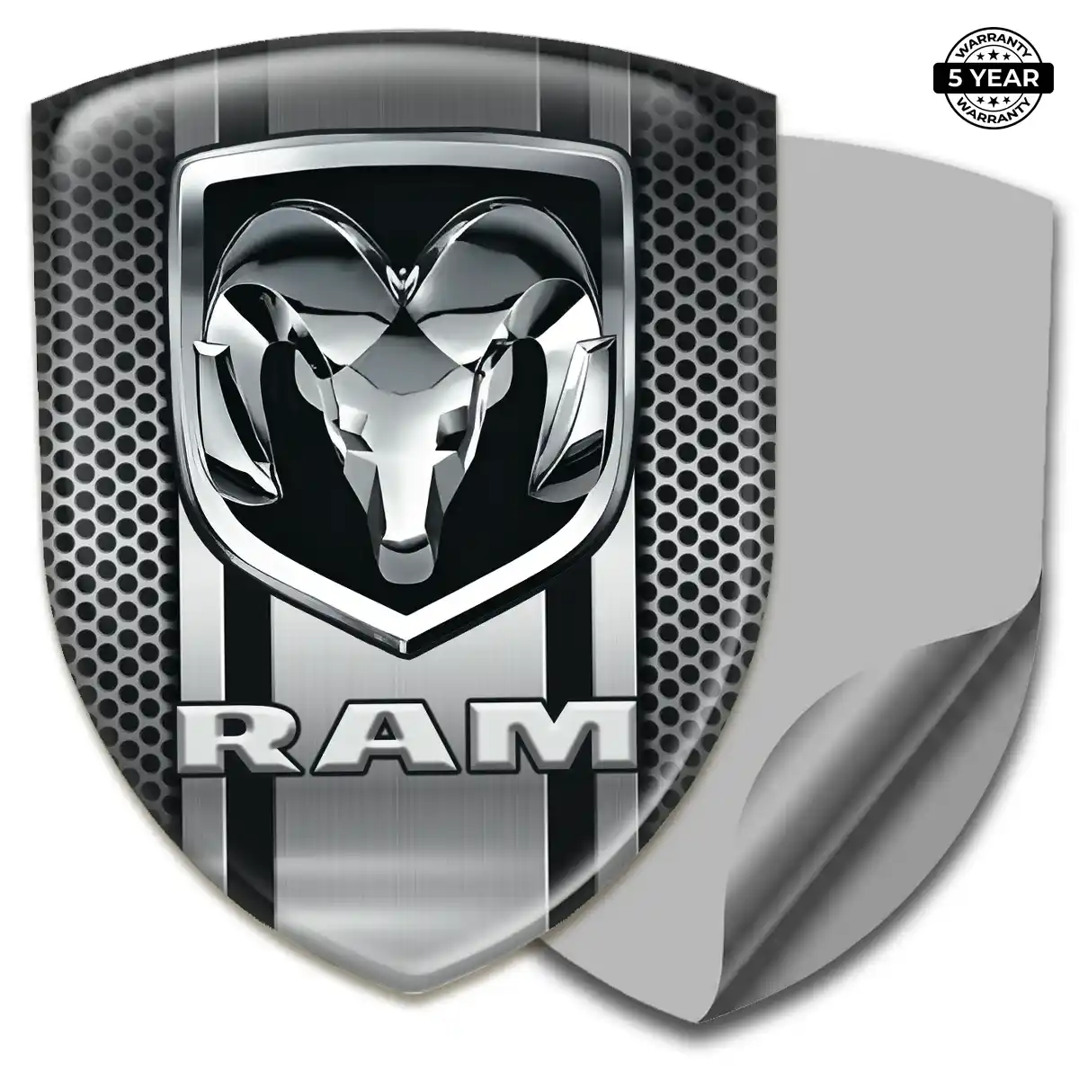 Dodge 3D Resin Sticker Sleek Style