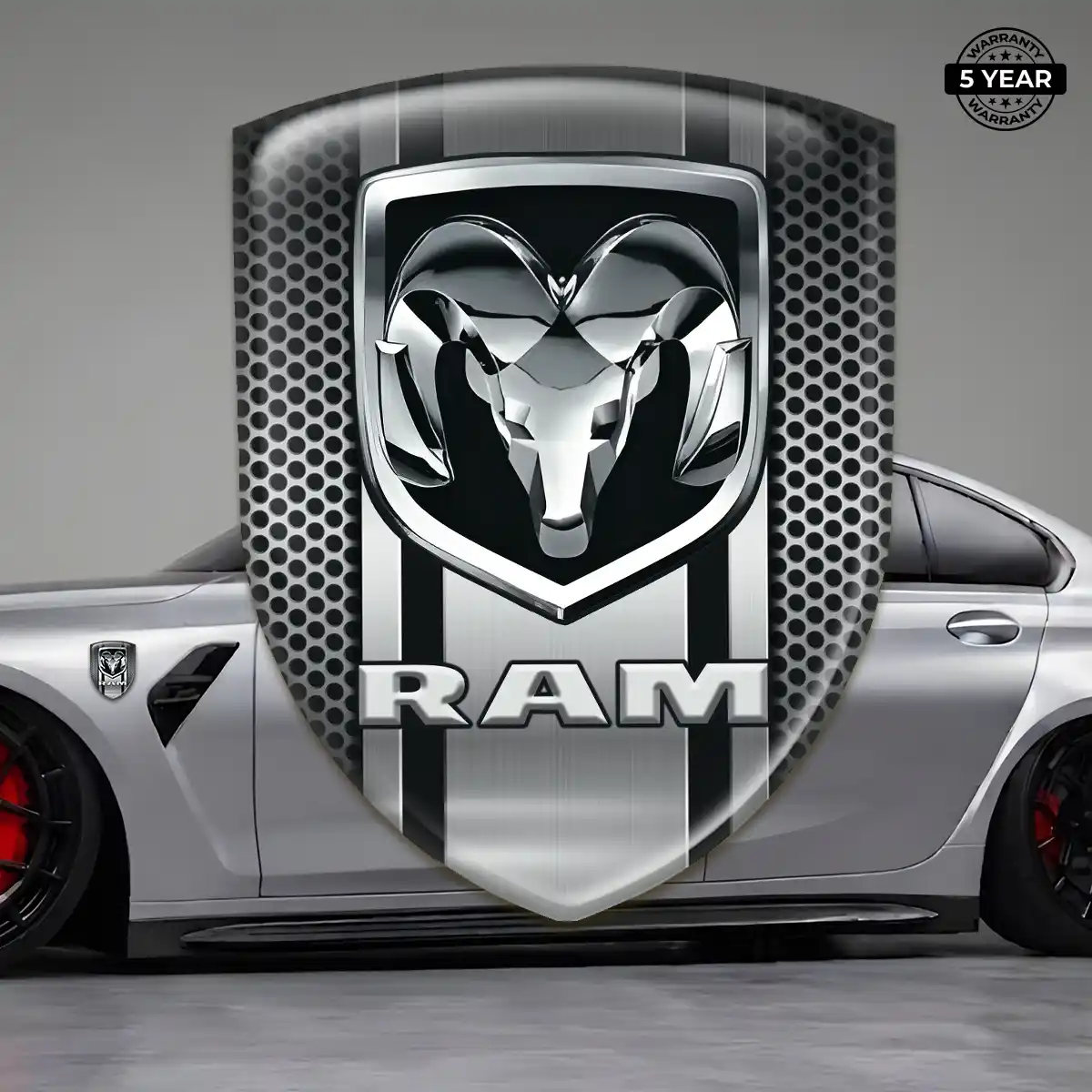Dodge 3D Resin Sticker Sleek Style