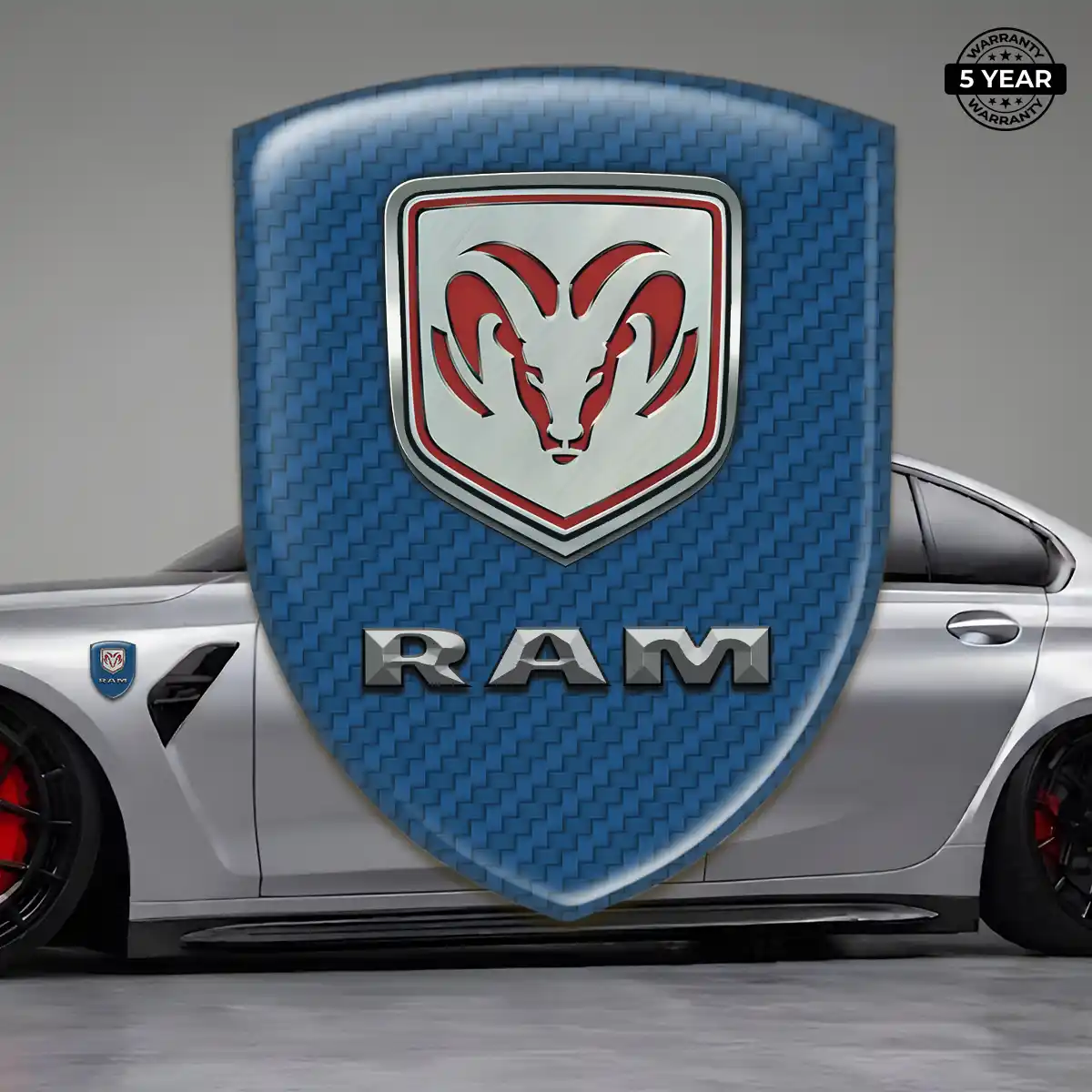 Dodge Automotive Emblem Sticker Refined Design