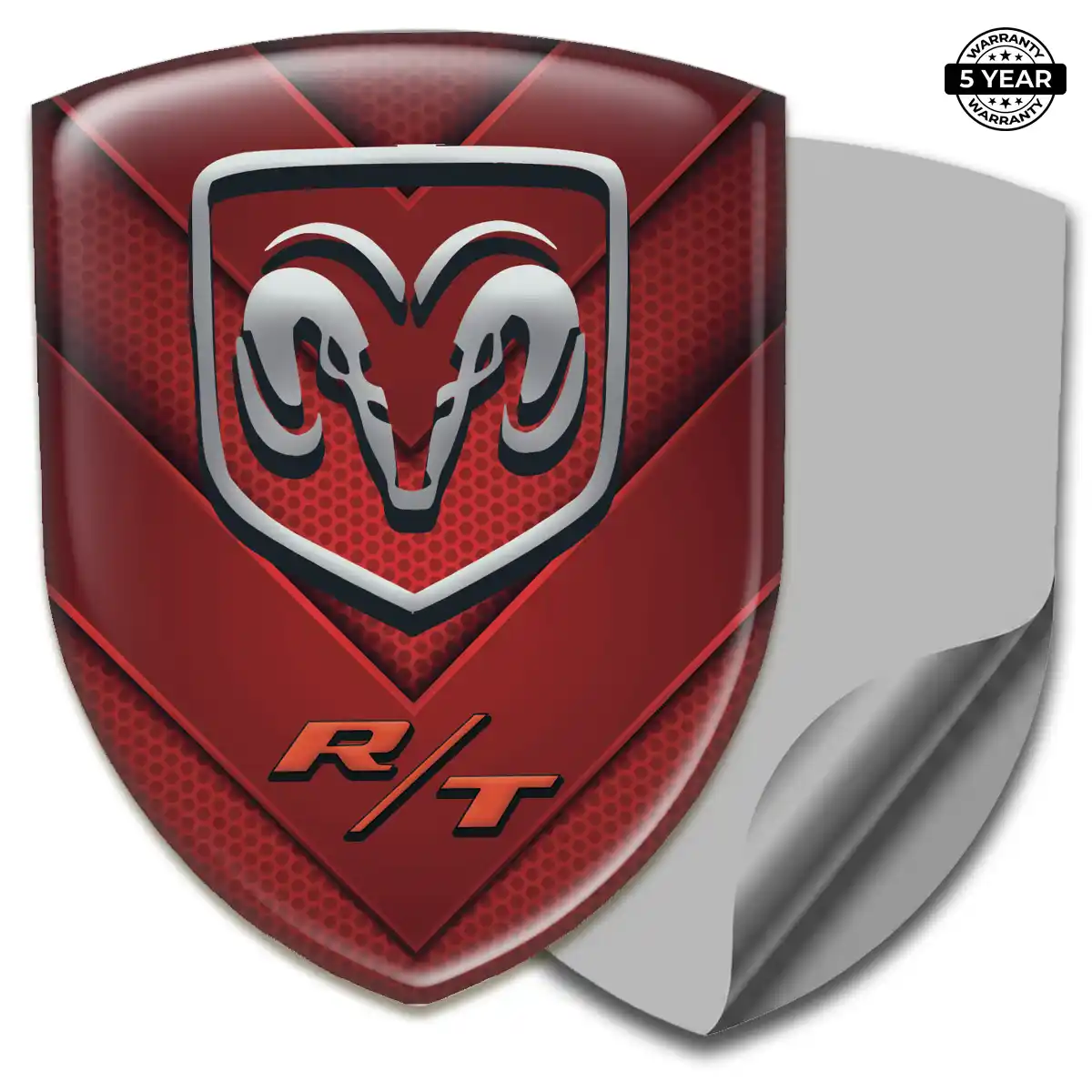 Dodge Automotive Logo Sticker Refined Design
