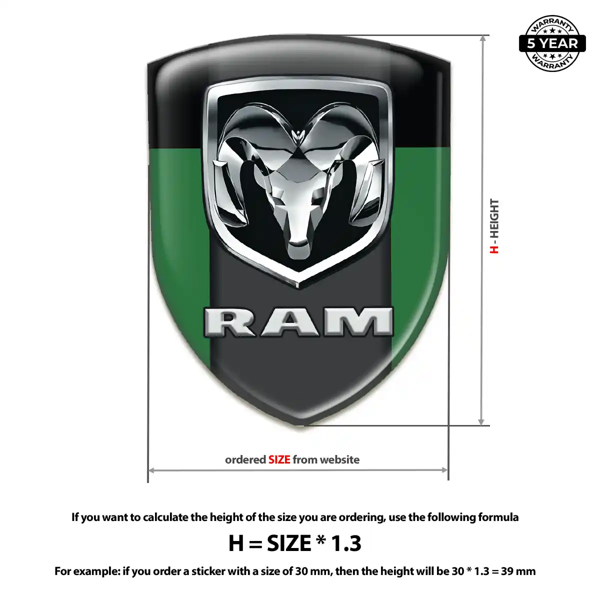 Dodge Automotive Logo Sticker Sleek Style