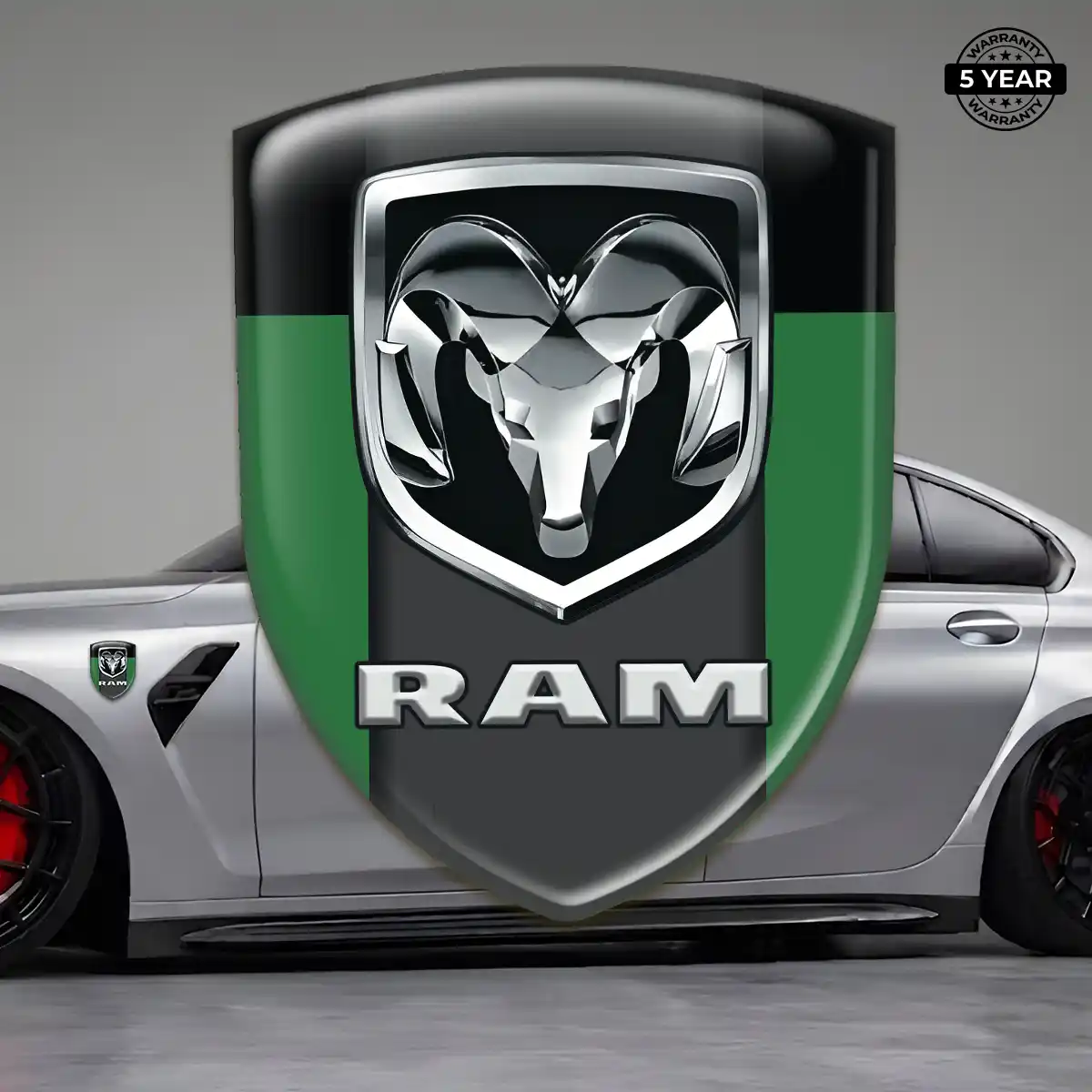 Dodge Automotive Logo Sticker Sleek Style