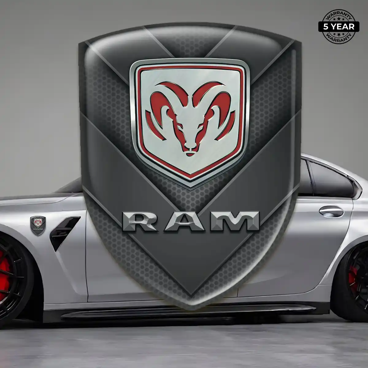 Dodge Automotive Resin Decal Sleek Style
