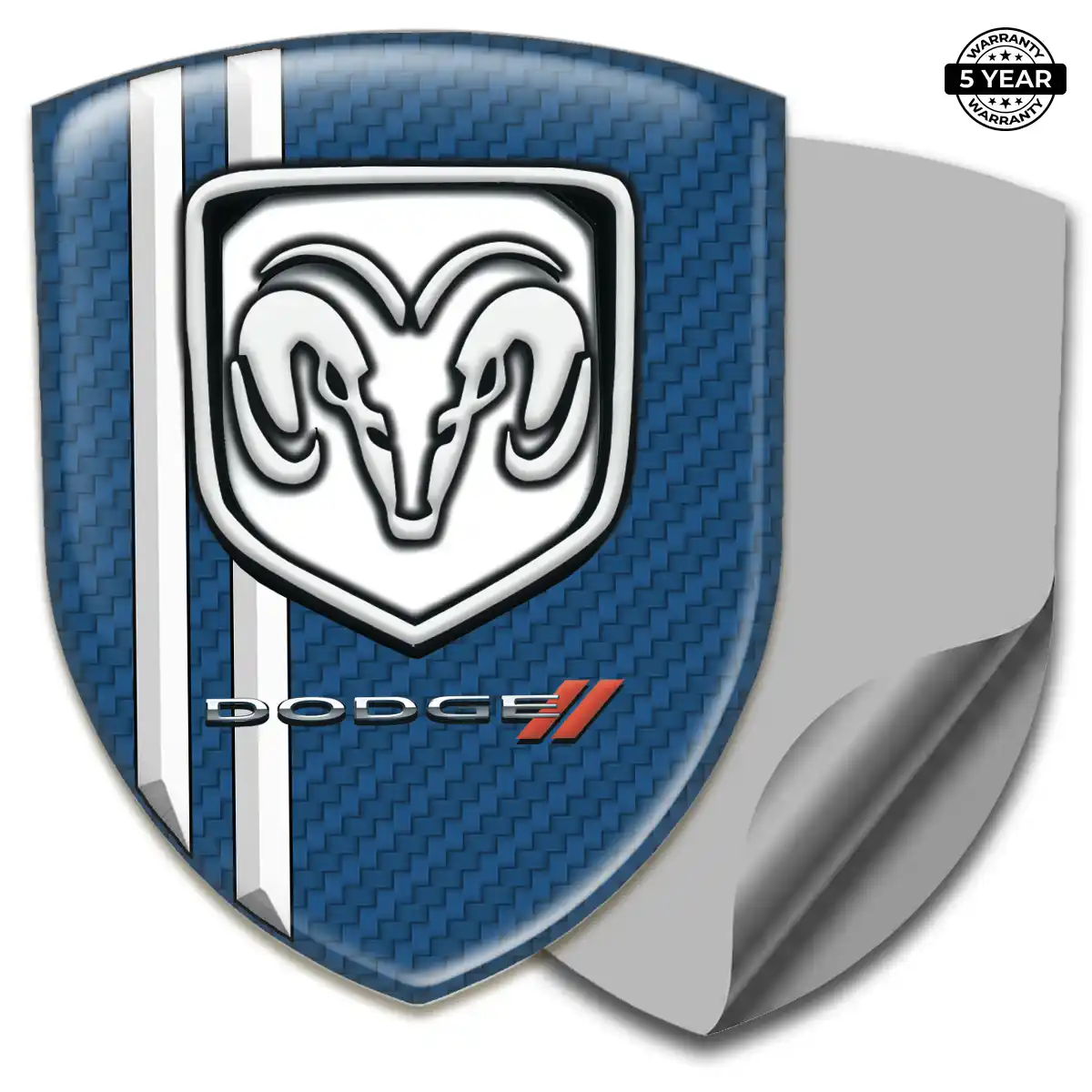 Dodge Car Badge Sticker Sleek Style
