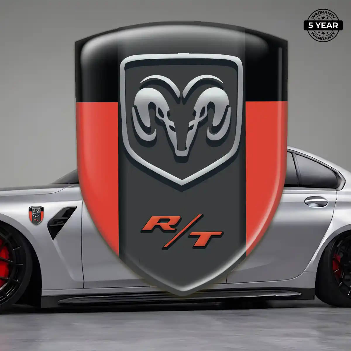 Dodge Car Emblem Decal Sleek Style