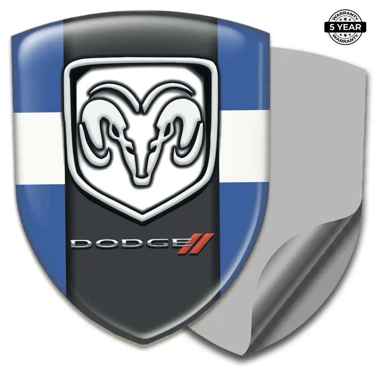 Dodge Car Emblem Overlay Refined Design