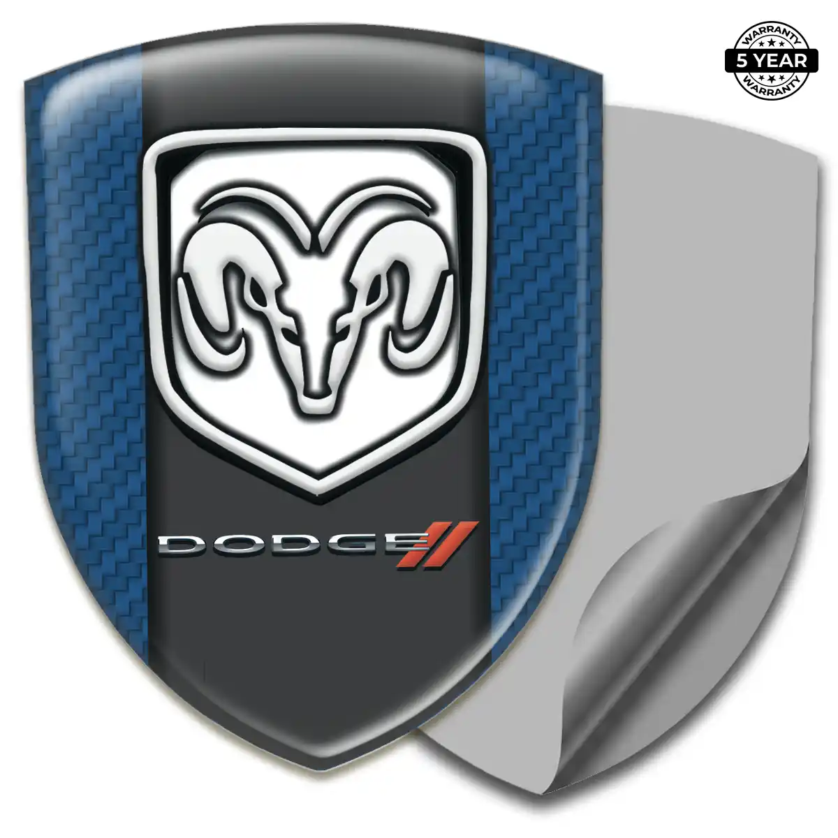 Dodge Car Emblem Sticker Refined Design