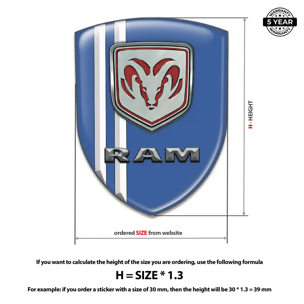 Dodge Car Emblem Sticker Sleek Style