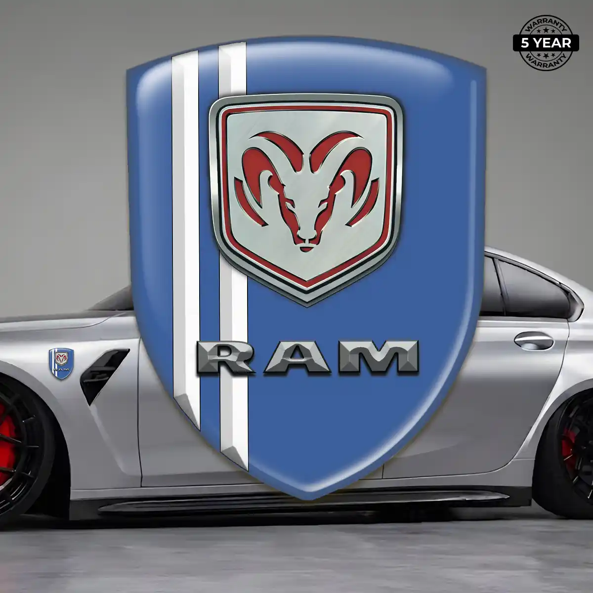 Dodge Car Emblem Sticker Sleek Style