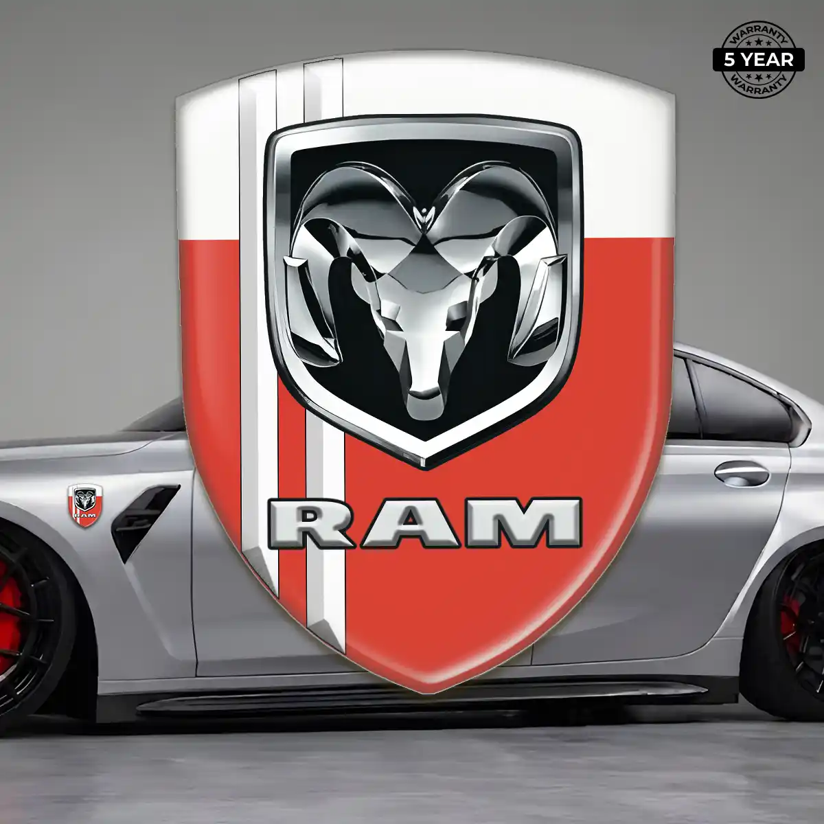 Dodge Car Logo Decal Refined Design