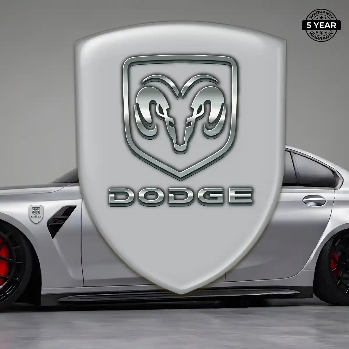 Dodge Crest Emblem Refined Design