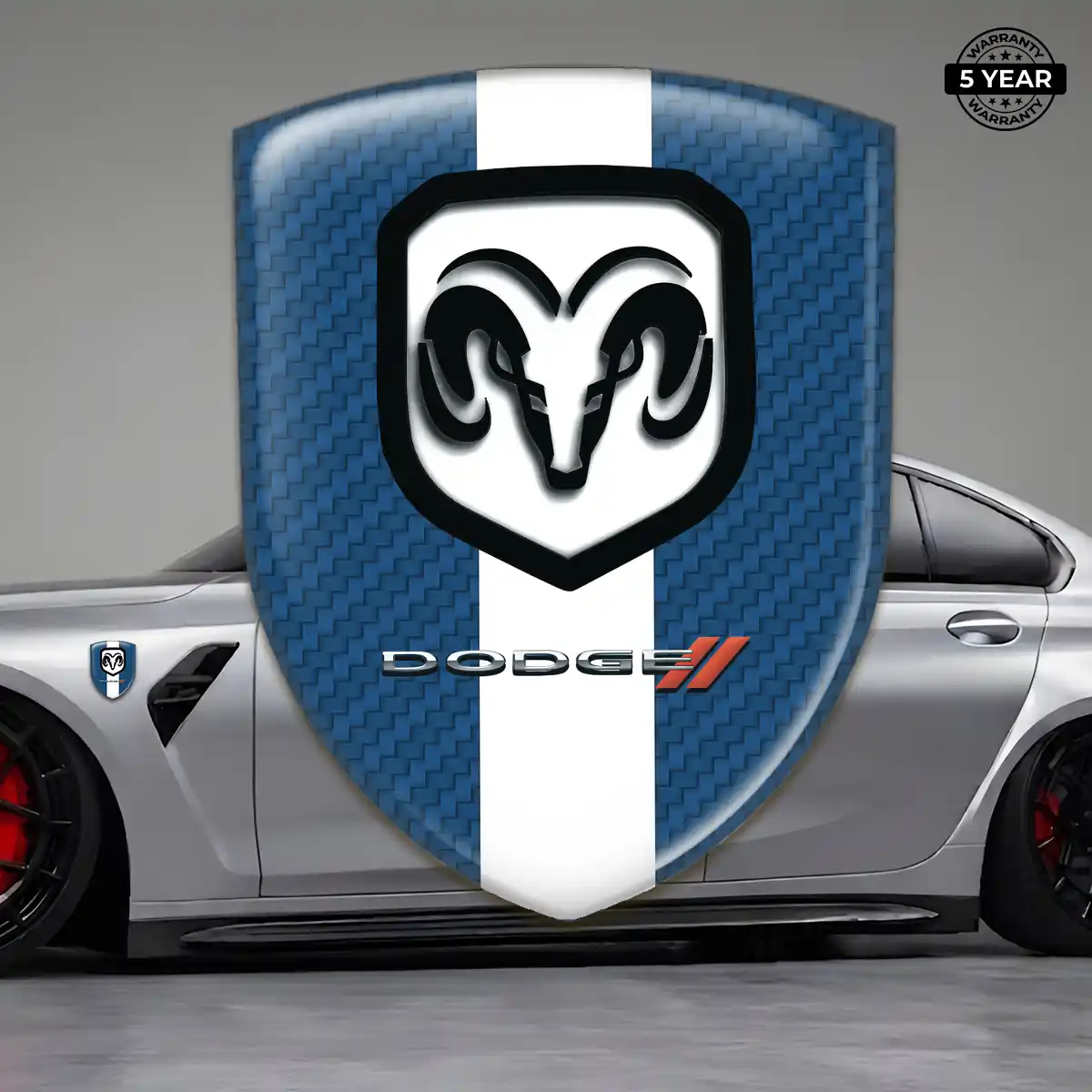 Dodge Crest Logo Emblem Refined Design