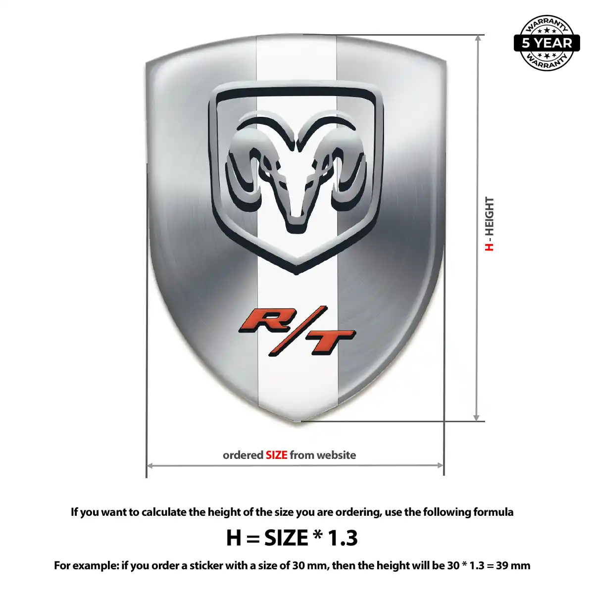 Dodge Domed Badge Refined Design