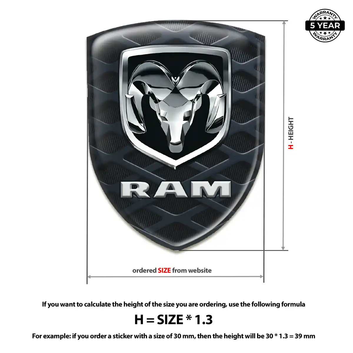Dodge Domed Badge Sleek Style