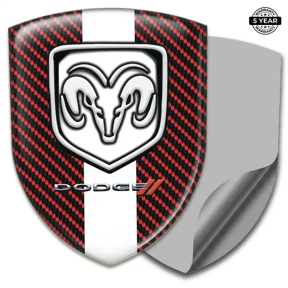 Dodge Domed Decal Sleek Style