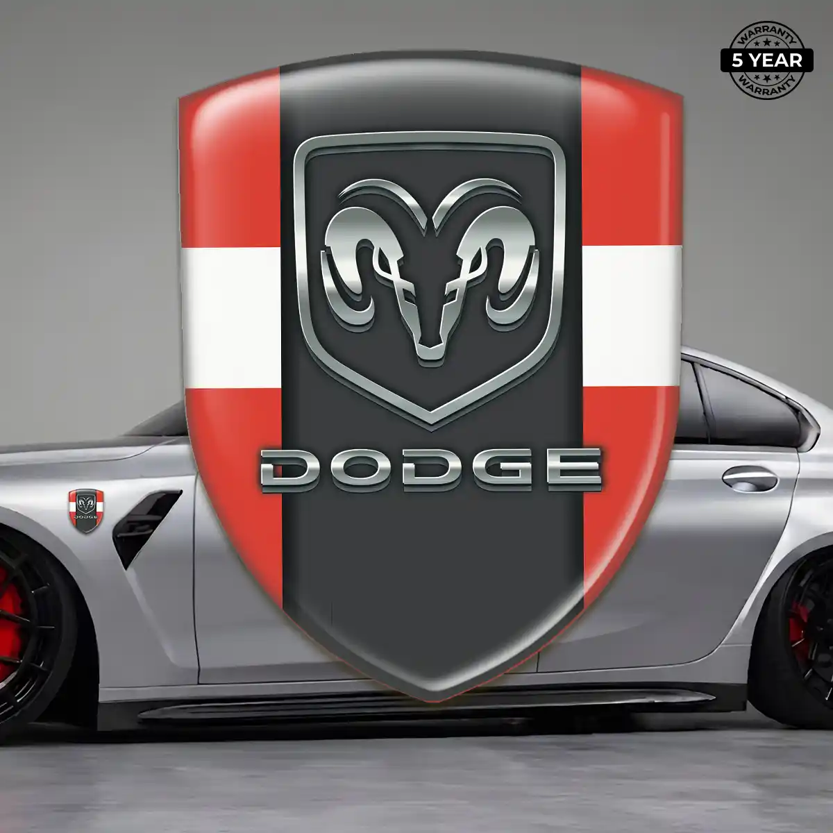 Dodge Domed Emblem Sleek Style