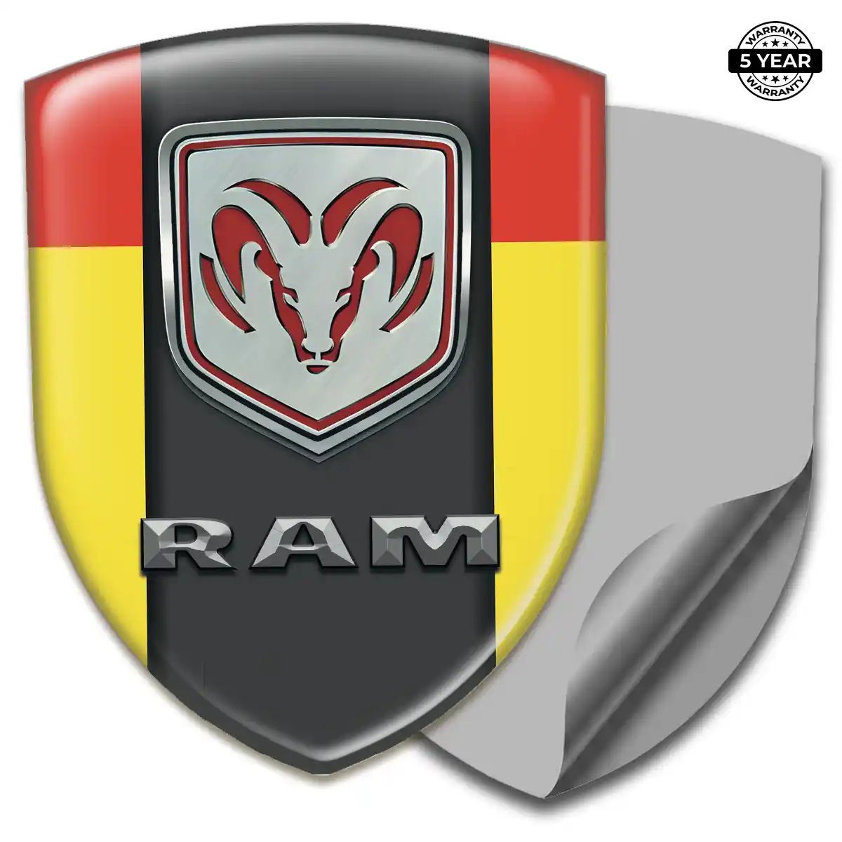 Dodge Domed Logo Decal Refined Design