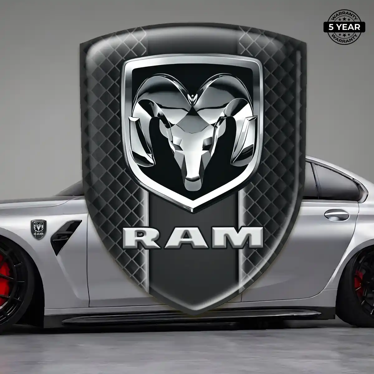 Dodge Domed Logo Decal Sleek Style