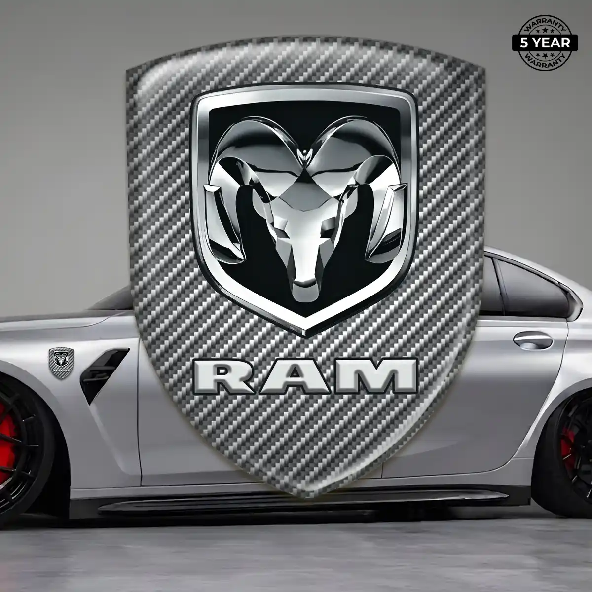 Dodge Domed Logo Sticker Sleek Style