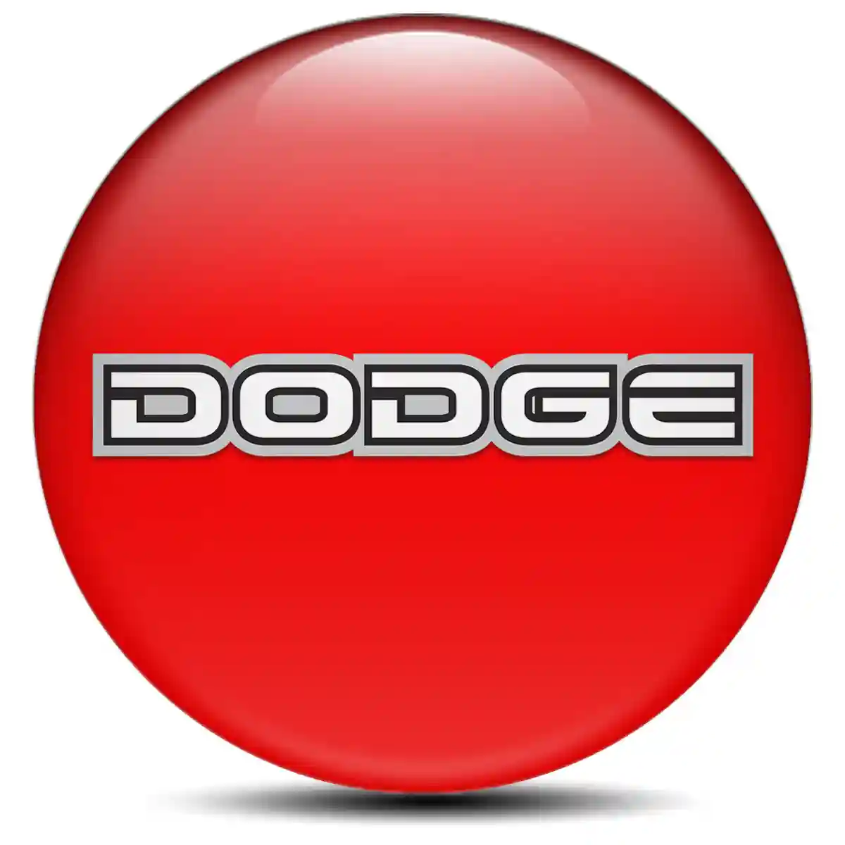 Dodge Domed Sticker Self-Adhesive High Quality