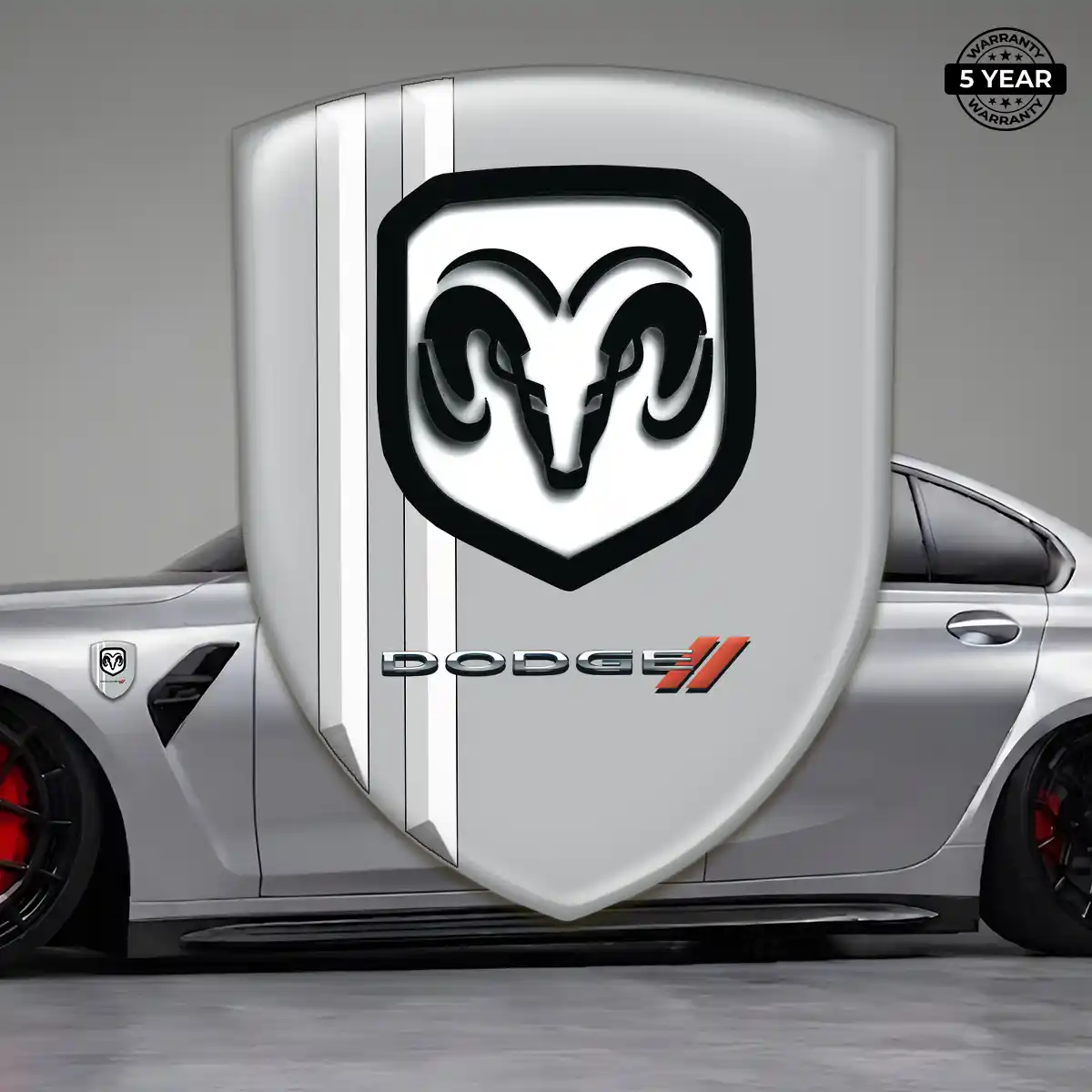 Dodge Emblem Badge Logo Refined Design
