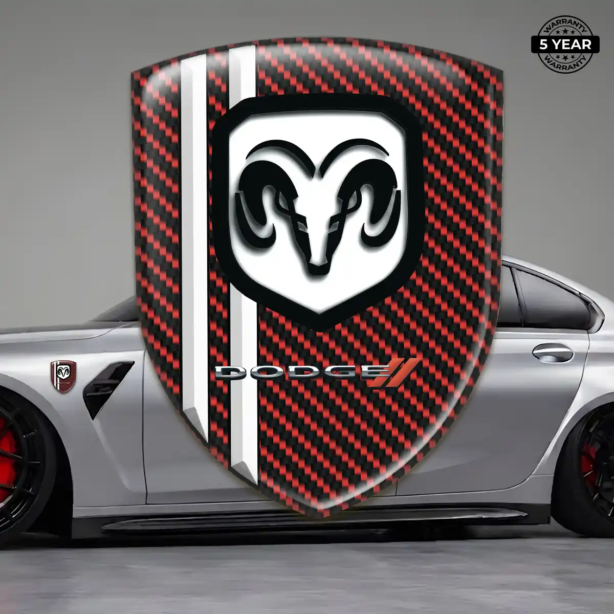 Dodge Emblem Badge Refined Design