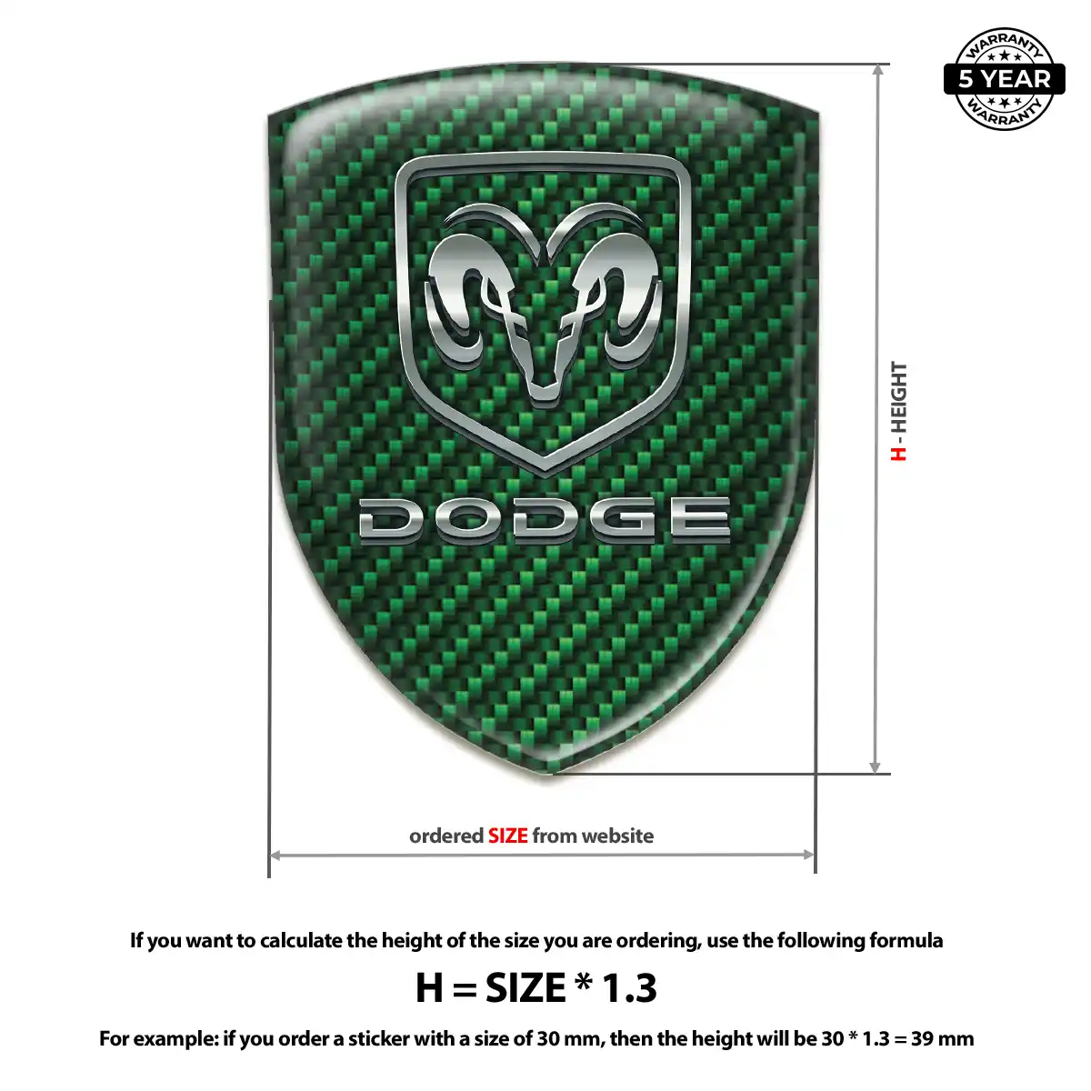 Dodge Emblem Badge Sleek Style