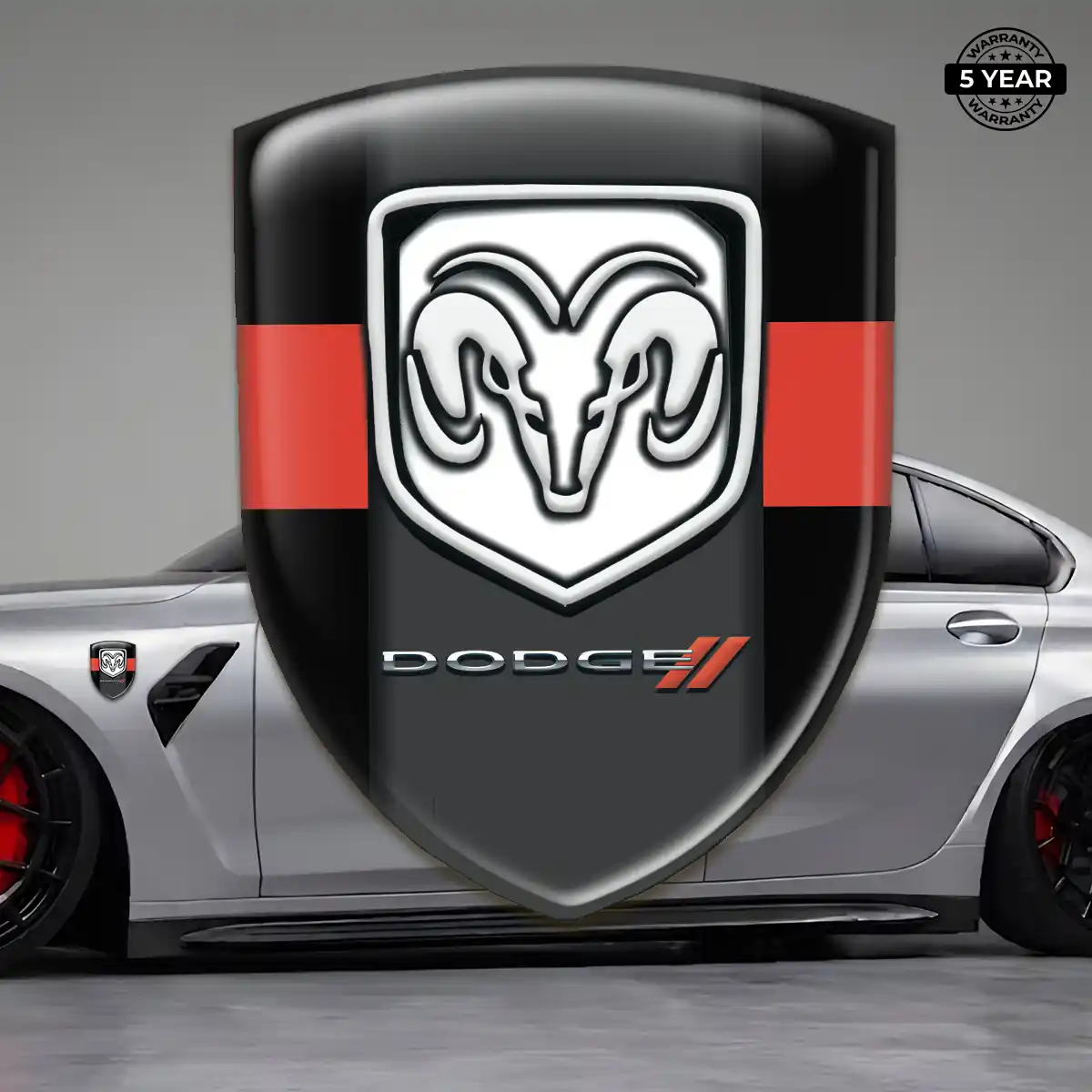 Dodge Emblem Crest Refined Design